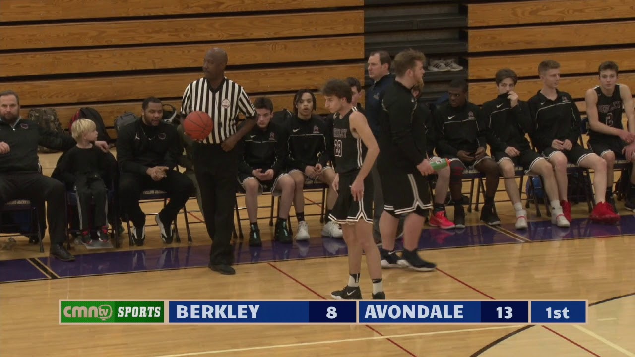 CMNtv Sports Berkley vs Avondale Boys Basketball January 15, 2020