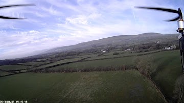 X525 Quadcopter first flight with 808 HD #16 v2 120 Lens D cam onboard