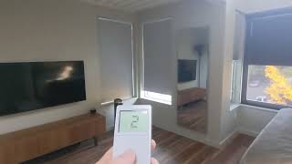 Yoolax cellular blackout blinds, remote use instructions.
