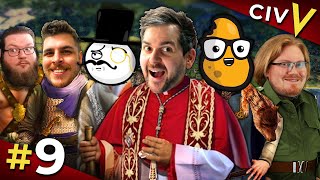 Idiot Bridges | Civ 5: The Pope Wars #9 w/ The Spiffing Brit and PotatoMcWhiskey