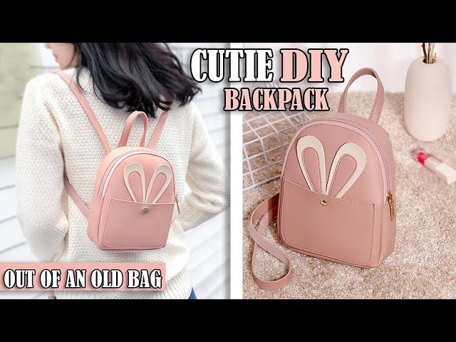 DIY FANTASTIC BACKPACK IDEA PURSE BAG TUTORIAL // Mini Backpack Old Bag Transform