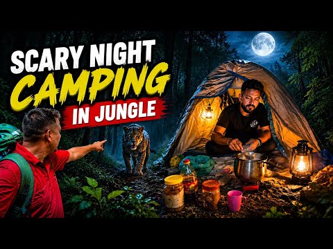 Bir Billing के पास जंगल में की night camping. Bir Billing to Tatapani hot spring. 