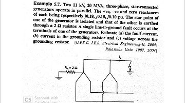 Power system problem 2.0 (LG fault calculations)