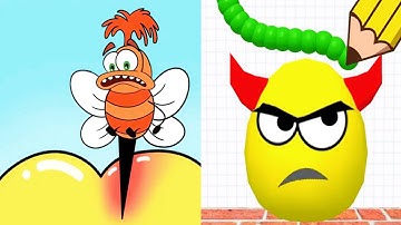 Help Monster 2 Tricky Puzzle vs Draw To Smash (Logic Puzzles) - Satisfying ASMR Gameplay All Levels