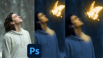 Butterfly with man Glowing effect in Photoshop | Photoshop manipulation | fast and easy