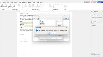 Word 365/2021 Cengage/SAM Word Module 6 Project 1A Using Mail Merge - S. Cashman