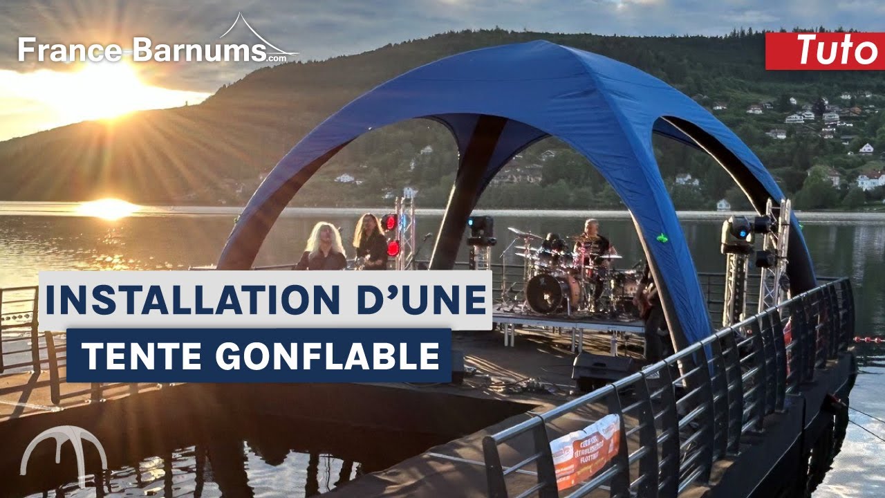 Comment installer sa tente gonflable imprimée ?