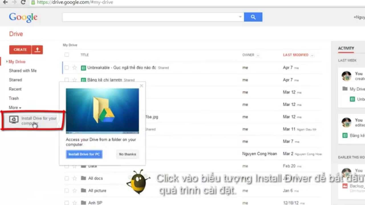 Cách sử dụng Google Drive để lưu & chia sẻ file