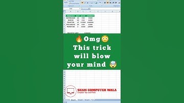 🔥Excel trick will blow your mind 🤯 Excel Tips and Tricks 🔥 #shorts #youtubeshorts #viral