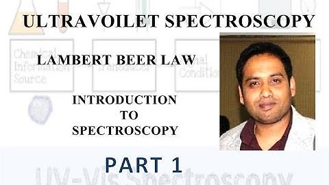 Part 1: UV Visible Spectroscopy Introduction