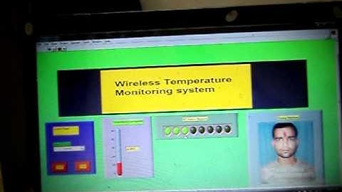 AVR based Wireless Temperature Monitoring on LabView