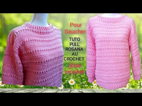 NOUVEAU TUTO : LE PULL HIBISCUS D' ISA-TRICOT-CROCHET !