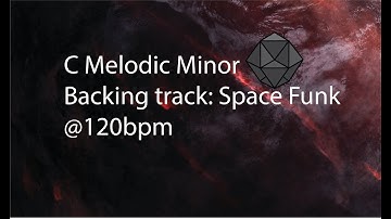 C Melodic Minor Backing Track: Space Funk