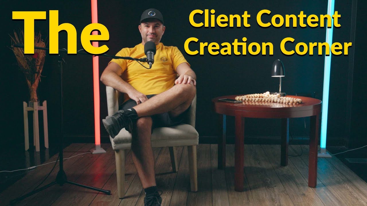 My New Content Creation Corner For Small Business Owners - YouTube