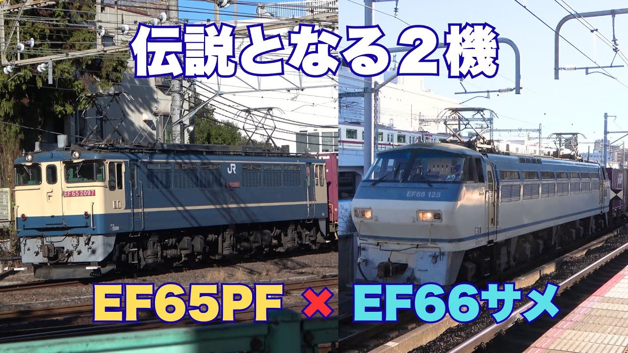 隅田川駅で見た、伝説となる2機【EF65PFとEF66サメ】の記録