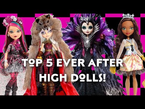 MY TOP 5 FAVORITE EVER AFTER HIGH DOLLS OF ALL TIME | Tier lists with Lizzie