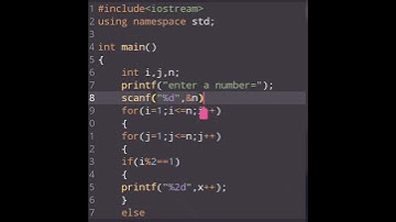 number square pyramid in c #coding #cprogramming #shortvideo