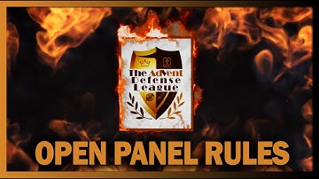 OPEN PANEL RULES VIDEO