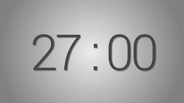 27 Minutes countdown Timer - Beep at the end | Simple Timer (twenty-seven min)