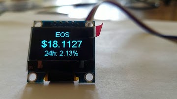 Multi cryptocurrency  bitcoin ticker on ESP8266 D1 mini  I2C OLED 0.96" WIFI Marketcap