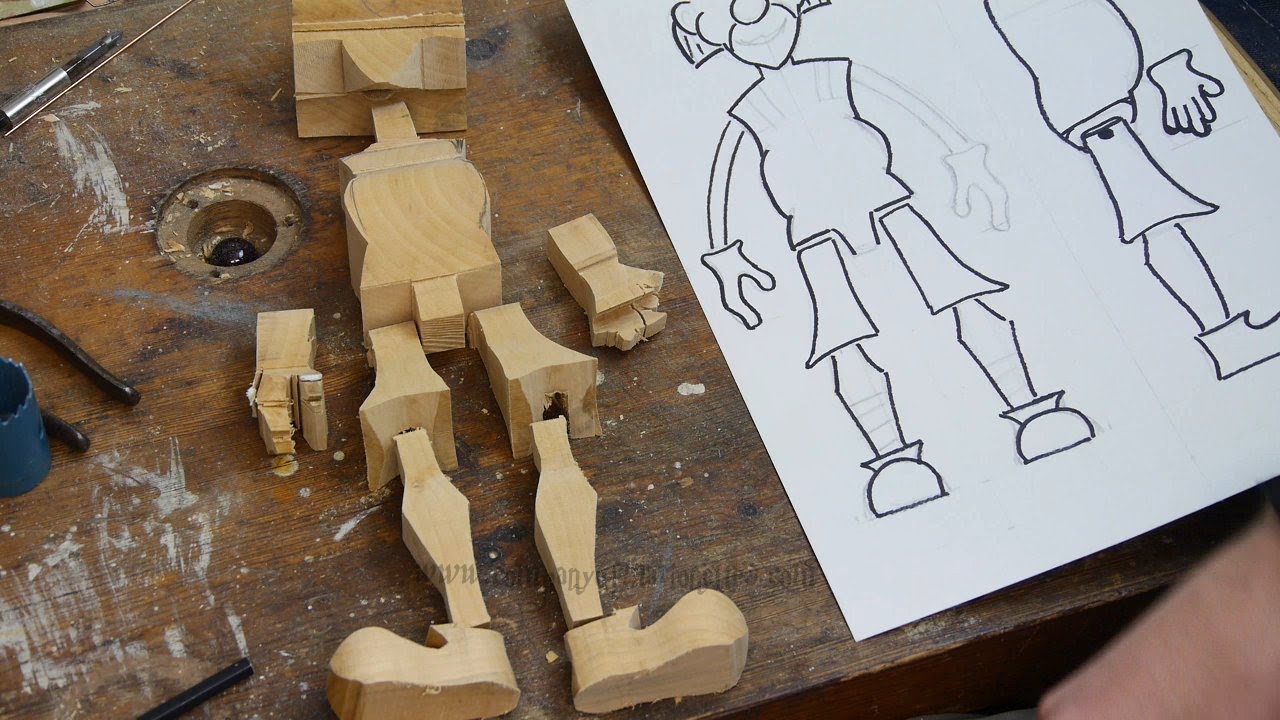 Making Wooden Marionettes - Project 1 - Parts 1 &amp; 2 - How ...