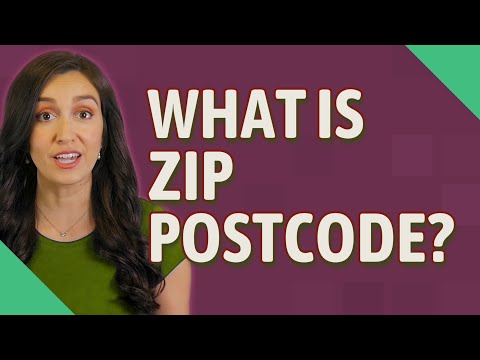 What is Zip postcode?