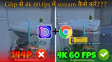 How to stream 4k 60 fps using glip screen recorder.. | fix low quality stream..!