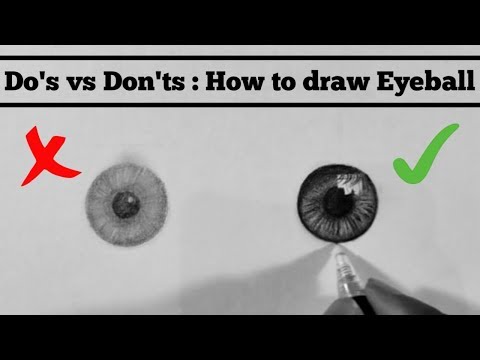 How to draw EYEBALL | TUTORIAL FOR BEGINNERS