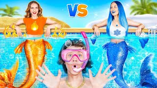 Hot vs Cold Mermaid | How to Become a Little Mermaid? My Sisters Keep a Secret screenshot 3