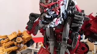 Devastator vs Optimus and Bee Stop motion teaser