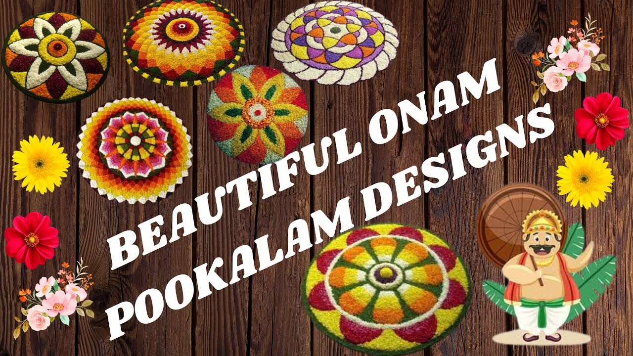 ONAM POOKALAM // BEAUTIFUL ONAM POOKALAM DESIGNS // IDEAS TO MAKE ...