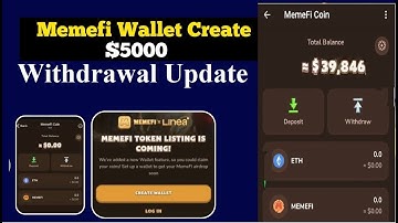 MemeFi Wallet Create & Withdrawal || Memefi Token Listing Is Coming || MemeFi Wallet Update