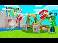 I TROLLED MY FRIEND With A TNT CATAPULT! (MINECRAFT)