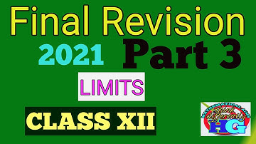 Final Revision 2021 and Suggestions for LIMITS || CLASS 12/ S.N.Dey