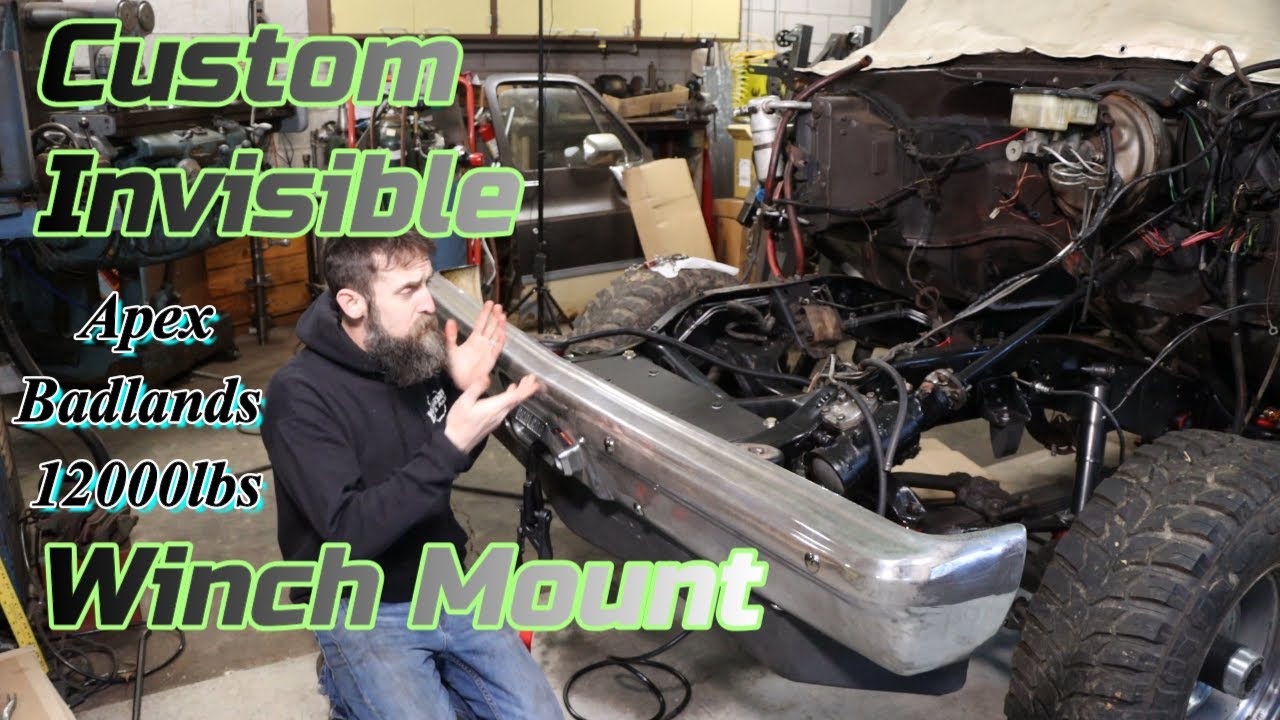 Invisible winch mount Chevy Square body YouTube