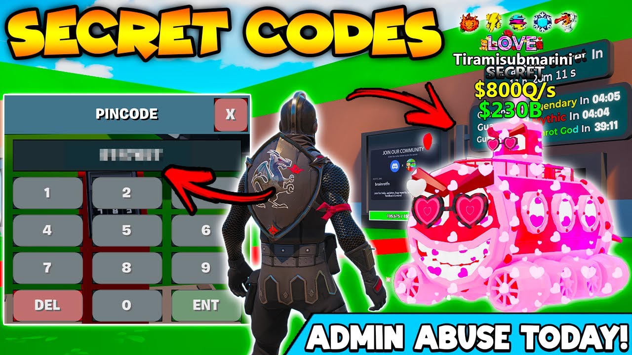 *NEW* LOVE Secret Brainrot Codes Fortnite Steal The Brainrot Admin Abuse Codes! (New Secret Codes)