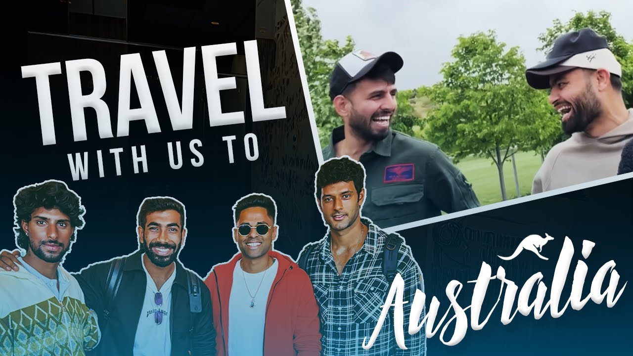 Travel To Australia ft. @JaspritBumrah1993  , Tilak Varma, Shivam Dube & The Indian Cricket Team