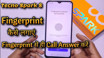 How to set fingerprint lock in Tecno Spark 8, Tecno Spark 8 fingerprint lock