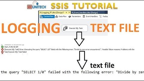 what is logging in ssis | event handlers in ssis | ssis tutorial Part 56