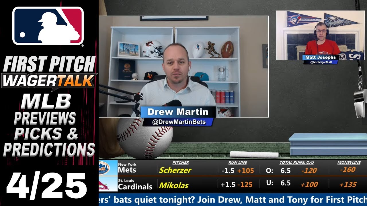 MLB Picks, Predictions and Odds |  First Pitch Daily Baseball Betting Preview | April 25