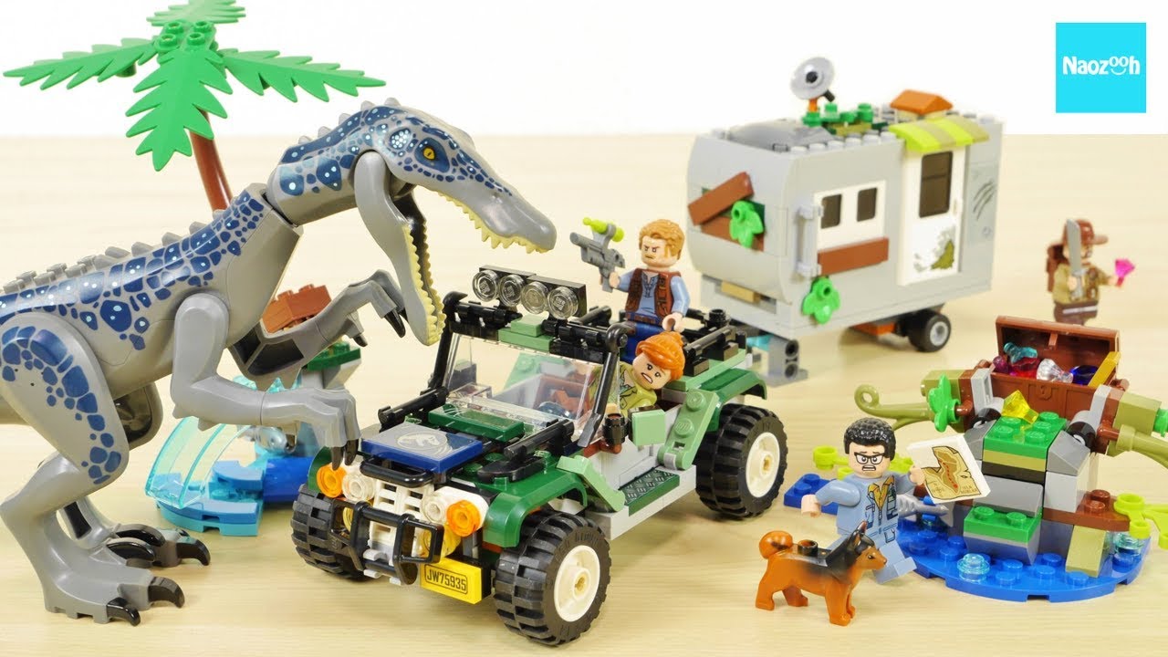 LEGO Jurassic World Baryonyx Face-Off: The Treasure Hunt 75935 Build &  Review