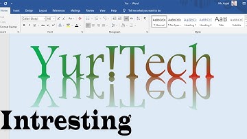 Typography and text effects in microsoft Word. In English :-Part 1