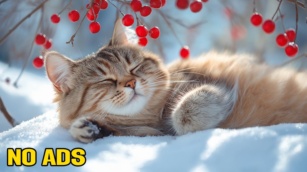 12 Hours of Healing Music for Cats 🐈 Soft Relaxing Melodies for Deep Rest 🐾 Cat TV No Ads
