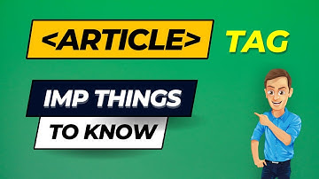 Article Tag In HTML: HTML5 Tutorial in Hindi | Software Engineer Mahesh