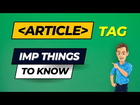 Article Tag In HTML: HTML5 Tutorial in Hindi | Software Engineer Mahesh