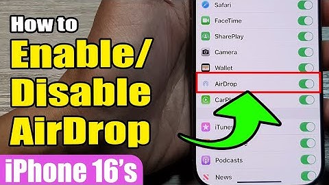🔄 How to Turn On/Off AirDrop on iPhone 16/16 Pro Max | iOS 18 📲