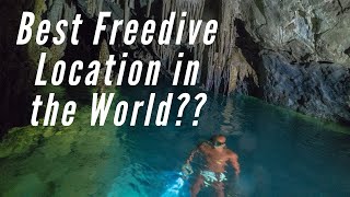 Is This The Best Cave Freedive In The World? Insane Menorca Cave in 4K