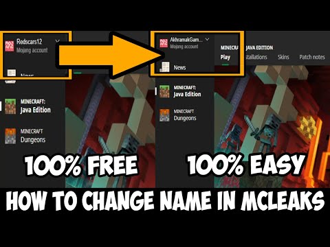 HOW TO CHANGE YOUR NAME IN MCLEAKS ALT ACCOUNT || Akhramak Tech