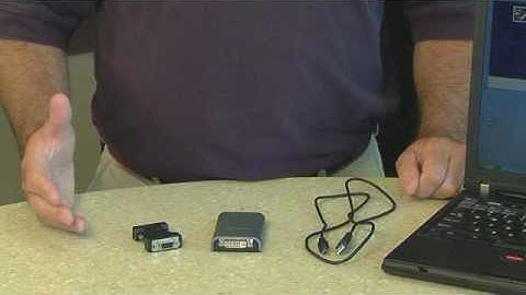 Add a 2nd computer display or monitor with an adapter from Tripp Lite