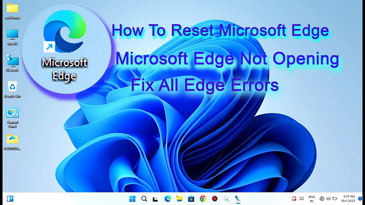 How To Completely Reset Microsoft Edge Fix all Errors & Problem | Microsoft Edge Not Open Problem